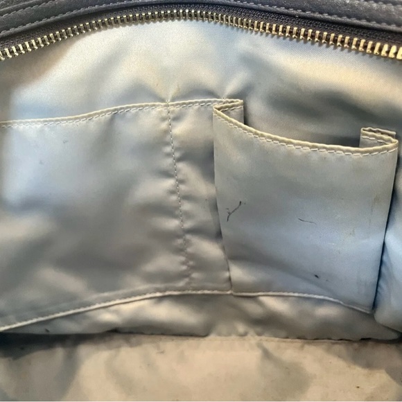 Vintage Coach Navy Blue Leather Handbag! - Picture 9 of 11